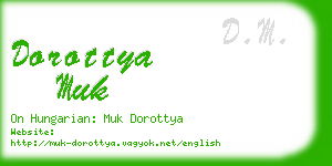 dorottya muk business card